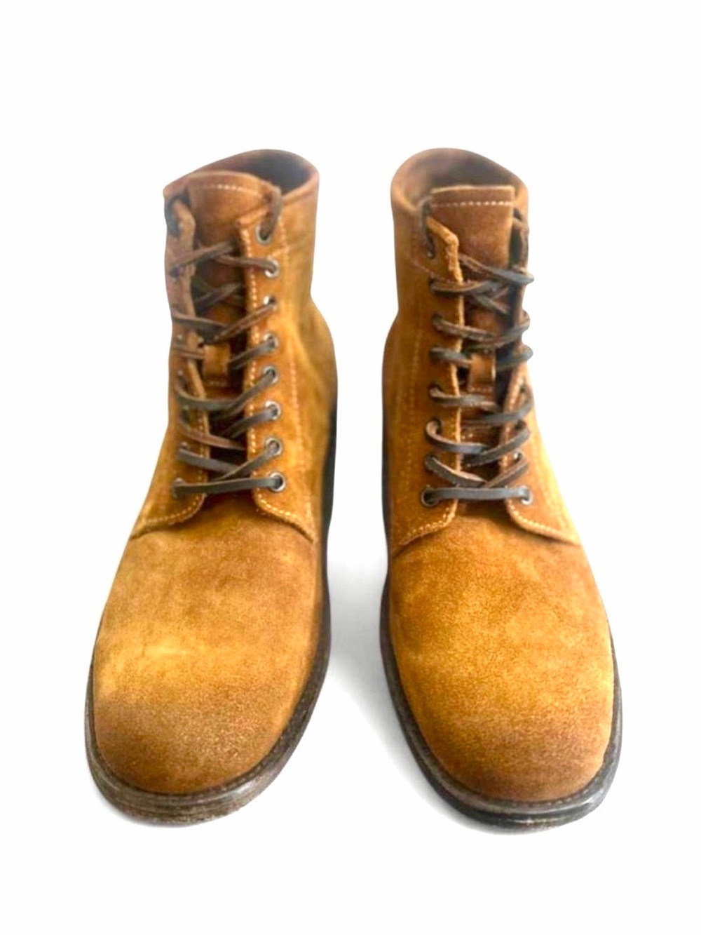 Frye Genuine Suede Tan Lace-up Boots Size US Men’s 10 (NEW no Box)